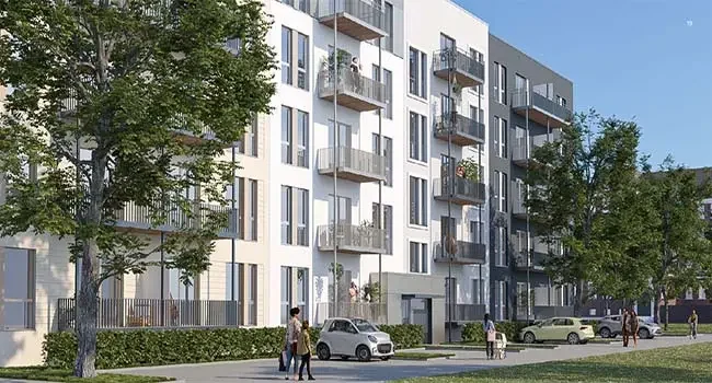 Wohnflächen ab 42,85 m²